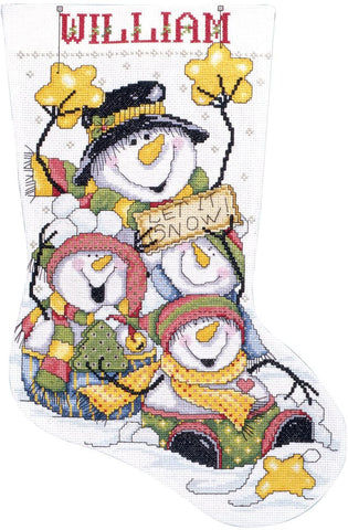 Design Works Let It Snow 5409 cross stitch stocking kit