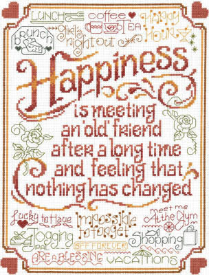 Imaginating Let's Be Old Friends 3153 cross stitch pattern