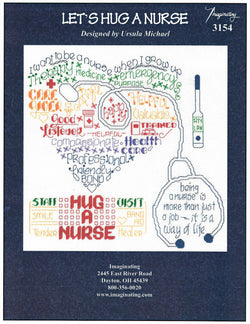 Imaginating Let's hug a nurse 3154 cross stitch pattern
