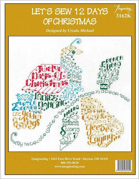 Imaginating Lets sew 12 days of christmas 3162 cross stitch pattern