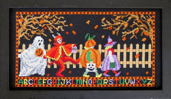Bobbie G. Let's go trick or treating MS277 cross stitch pattern