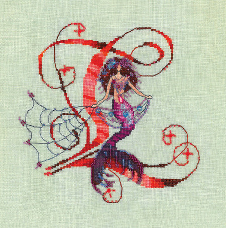 Mirabilia Letters from Mermaids L crosss stitch pattern