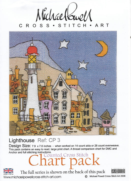 Michael Powell Lighthouse CP3 cross stitch pattern