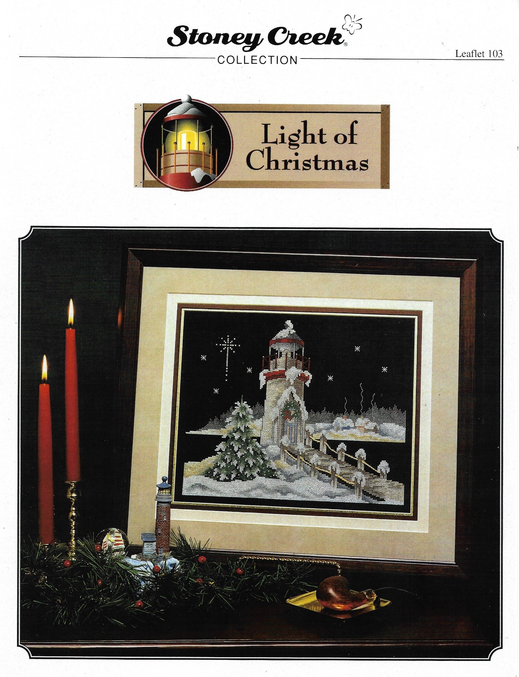 Stoney Creek Lighthouse of Christmas LFT103 light cross stitch pattern