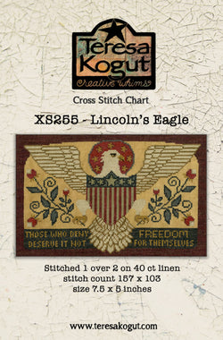 Teresa Kogut Lincoln's Eagle XS255 cross stitch pattern