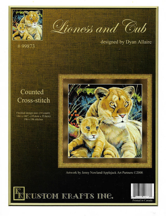 Kustom Kraft Lioness and Cub 99873 cross stitch pattern