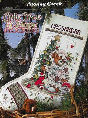 Stoney Creek Little Tree of Hope Stocking LFT436 Christmas cross stitch pattern