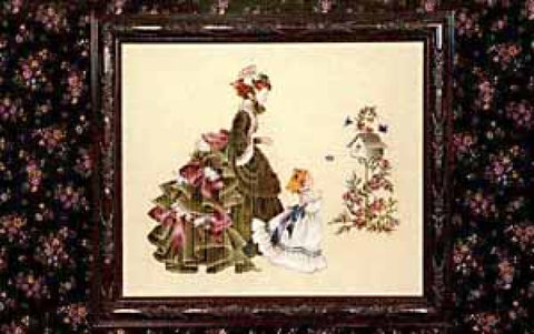 Lavender and Lace Little Wings Marilyn Leavitt-Imblum victorian cross stitch pattern