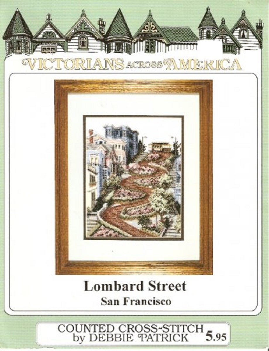 Debbie Patrick Lombard Street, San Francisco cross stitch pattern