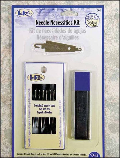 LoRan Needle Necessities Kit cross stitch magnetic case threader