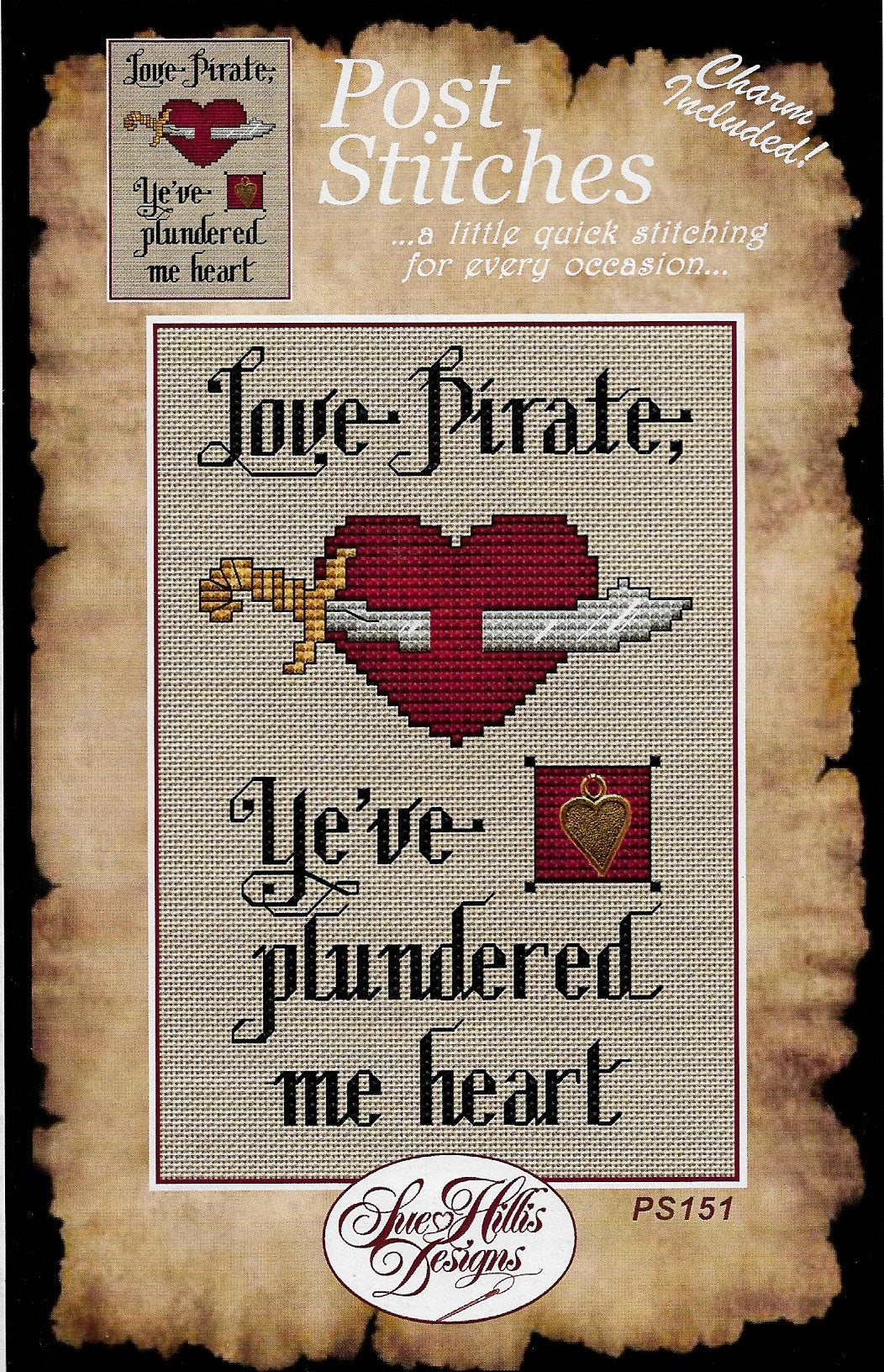 Sue Hillis Love Pirate PS151 cross stitch pattern