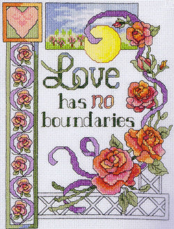 JanLynn Love Has No Boundries 023-0587 cross stitch kit