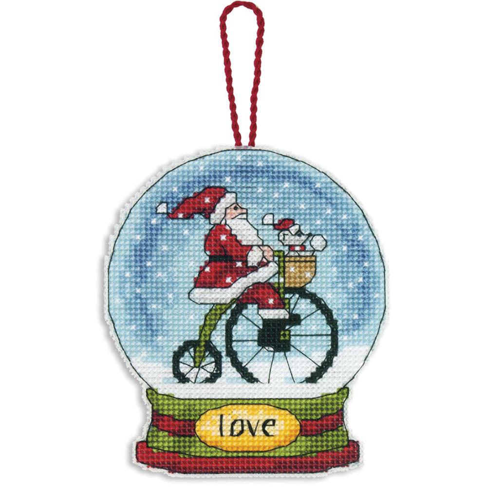 Dimensions Love Snow Globe 70-08903 christmas ornament cross stitch kit