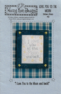 Waxing Moon Love You To The Moon S1 Embroidery pattern