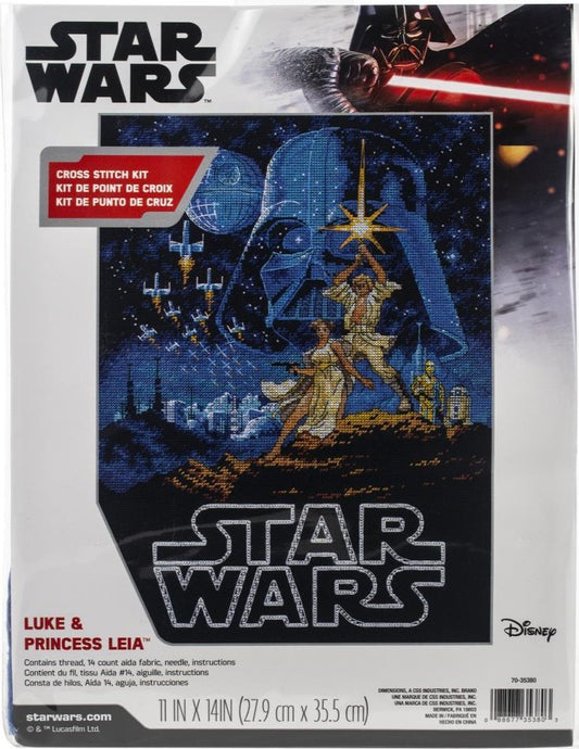 Diminsions Star Wars Luke & Leia cross stitch kit