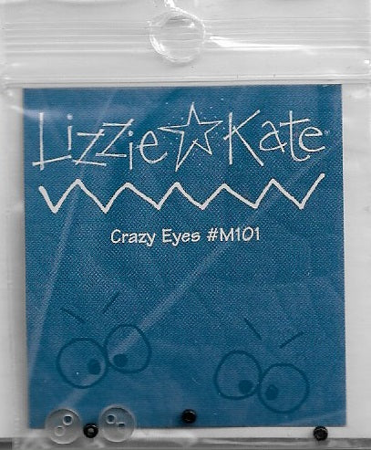 Lizzie Kate Crazy Eyes M101 button pack cross stitch