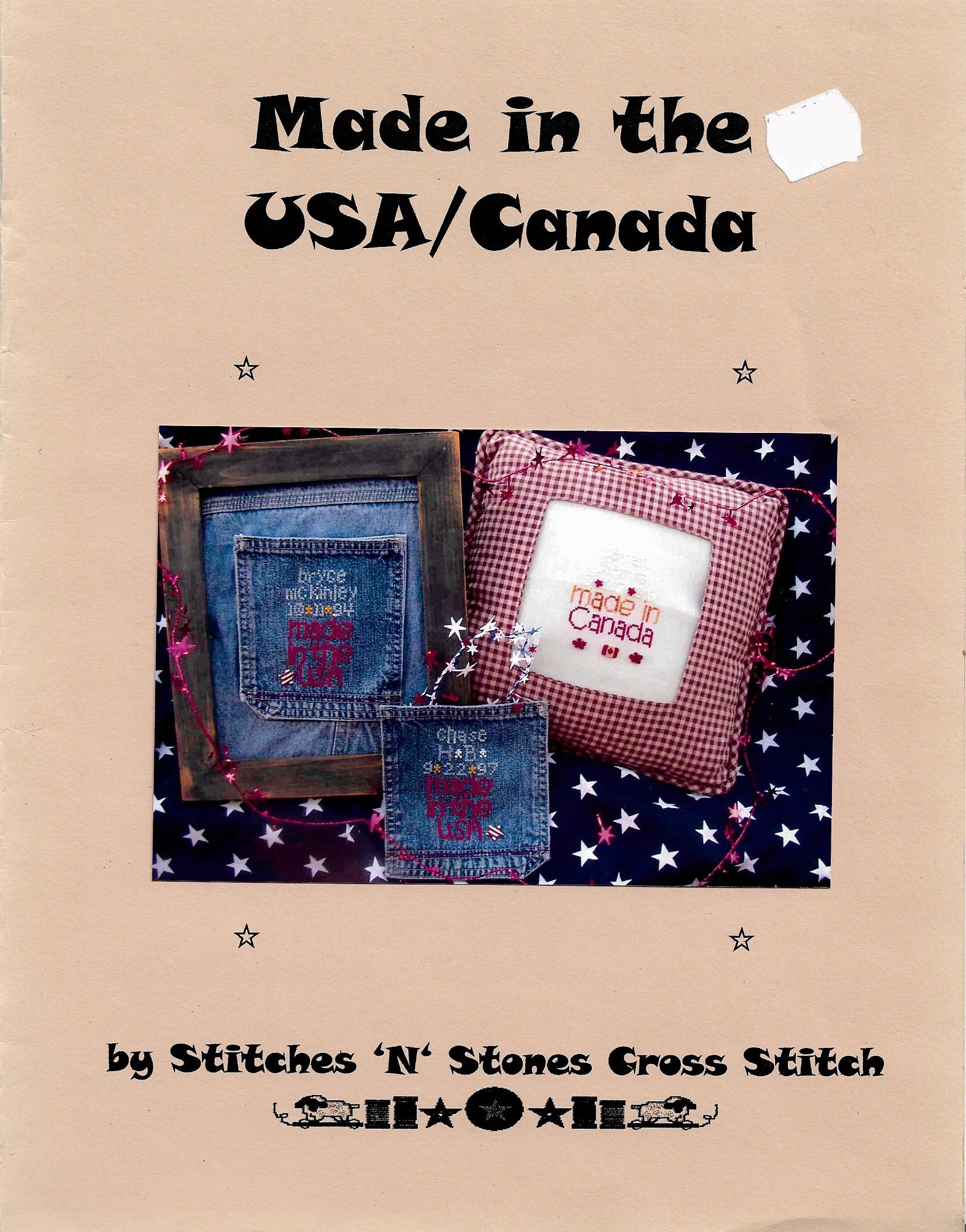 Stitches 'N Stones Made in USA/Canada cross stitch pattern