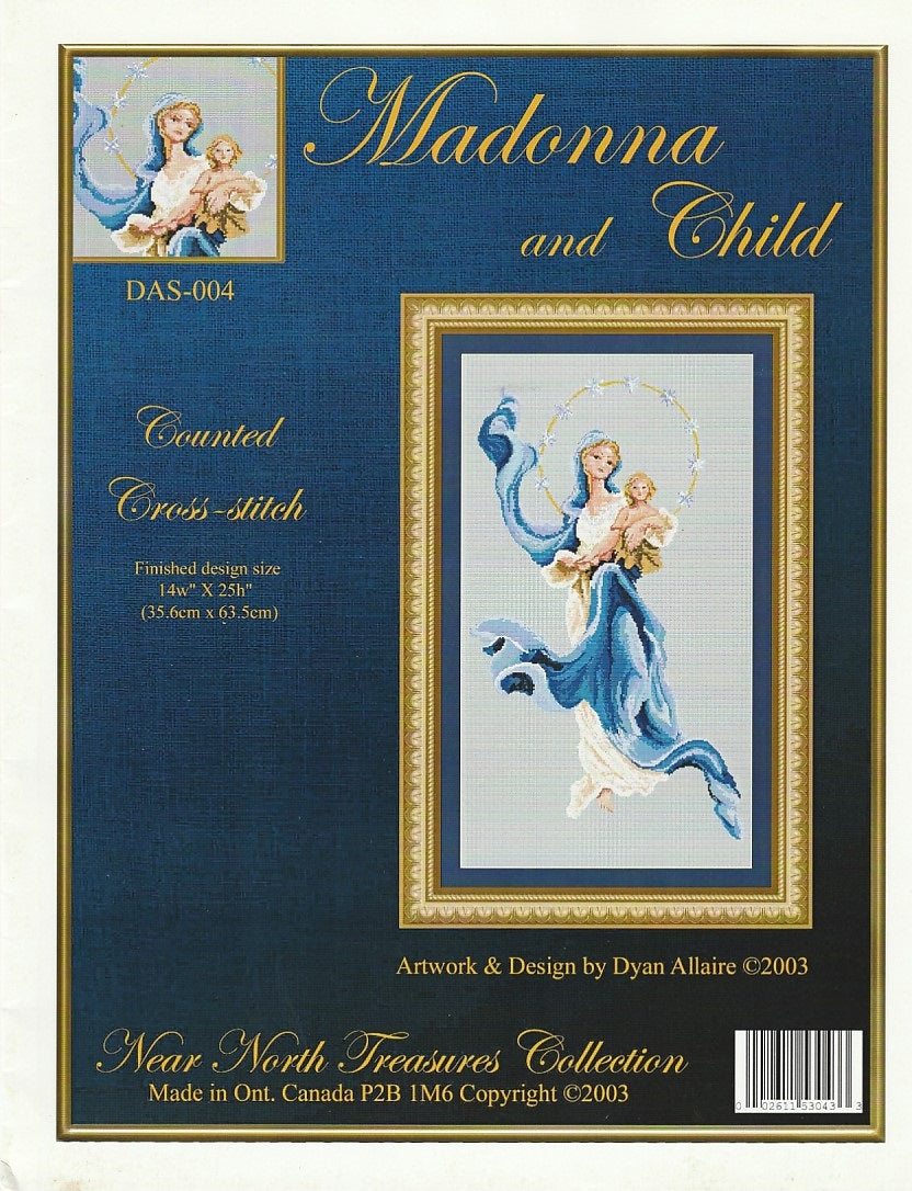 Kustom Krafts Madonna and Child DAS-004 angel cross stitch pattern