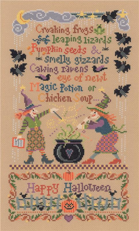 Imaginating Magic Potion 1890 halloween cross stitch pattern