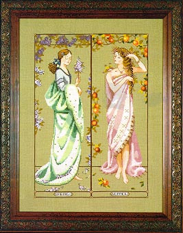 Mirabilia Maidens of the Season I MD70 cross stitch pattern