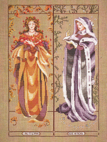 Mirabilia Maidens of the Seasons II MD74 cross stitch pattern
