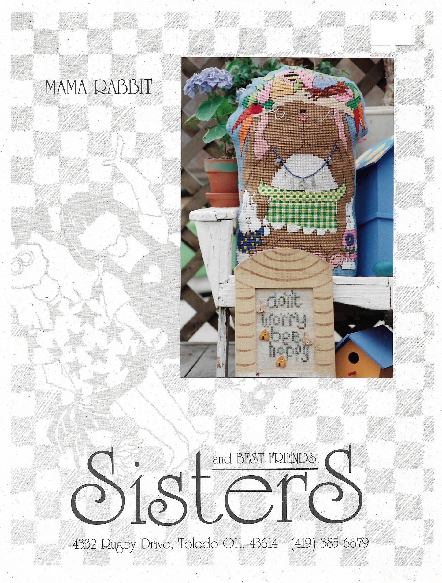 Sisters & Best Friends Mama Rabbit and Call Me Mr. Bunny cross stitch pattern set