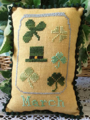 Needle Bling Designs March NBD-55 st patricks day cross stitch pattern