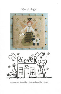 Raise the Roof March's Angel cross stitch pattern