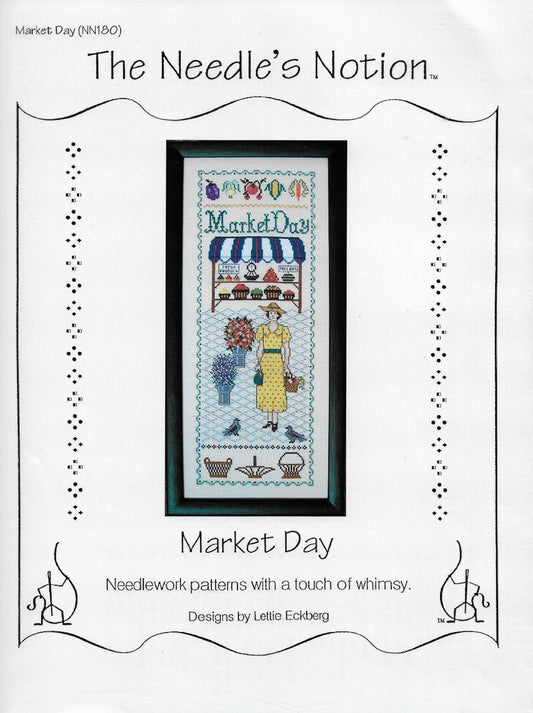 Needle's Notions Market Day cross stitch pattern