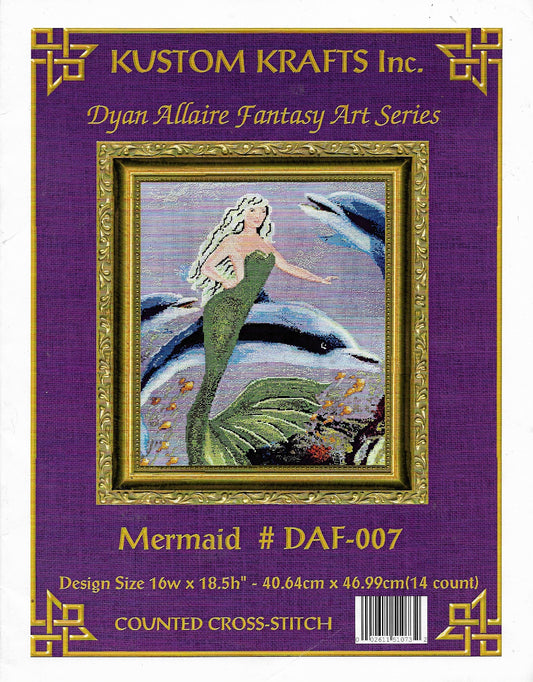 Kustom Krafts Mermaid DAF-007 cross stitch pattern