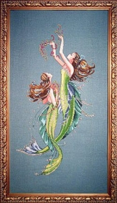 Mirabilia Mermaids of the deep blue Nora Corbett cross stitch pattern