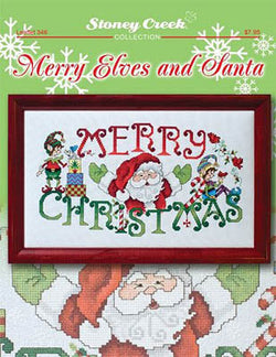 Stoney Creek Merry Elves and Santa LFT346 cross stitch pattern