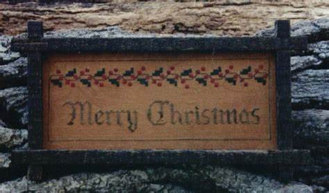 Cedar Hill Merry Christmas cross stitch pattern