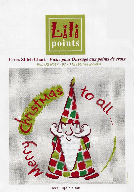 Lili Points Merry Christmas To All cross stitch pattern