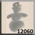 Mill Hill Crystal Treasure 12060 Frosted Snowman Matte Crystal (foiled)