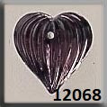 Mill Hill 12068 Medium Fluted Heart Amethyst