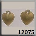 Mill Hill 12075 Very Sm Domed Heart Matte Gold