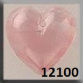 Mill Hill Crystal Treasure 12100 Medium Quartz Heart Pink