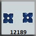12189 4 Petal Flower - Matte Sapphire