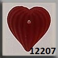 Mill Hill 12207 Medium Fluted Heart Matte Ruby