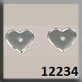 Mill Hill 12234 Very Petite Flat Heart Matte Crystal