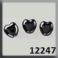 Mill Hill 12247 Small Channeled Heart Bright Hematite