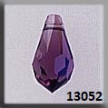 Mill Hill 13052 Very Small Teardrop - Amethyst AB