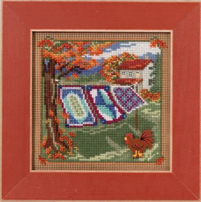 Mill Hill Country Quilts MH14-1621 beaded cross stitch kit