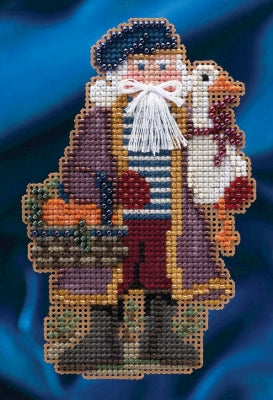 Mill Hill Joyeux Noel Santa 20-4302 cross stitch beaded kit