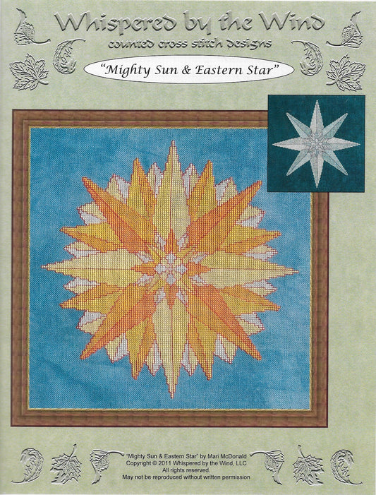 Whispered by the wind Mighty Sun & Eastern Star cross stitch pattern