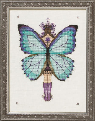 Mirabilia Miss Aurora Morpho NC244 Butterfly Misses cross stitch