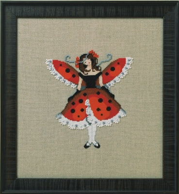 Mirabilia Miss Ladybug victorian cross stitch