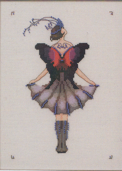 Mirabilia Miss Lole's Daggerwing NC240 Butterfly Misses cross stitch