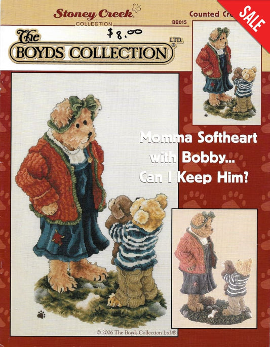 stoney Creek Momma Softheart with Bobby... Can I keep him? BB015 cross stitch pattern